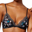 Calvin Klein Floral-Phantasm Printed Sheer Marquisette Lace Triangle Bralette