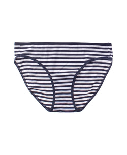 Calvin Klein Form Bikini in Shoreline Navy Stripe thumbnail 1