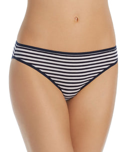 Calvin Klein Form Bikini in Shoreline Navy Stripe thumbnail 2