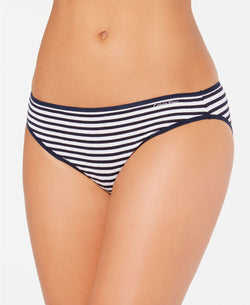 Calvin Klein Form Bikini in Shoreline Navy Stripe thumbnail 3