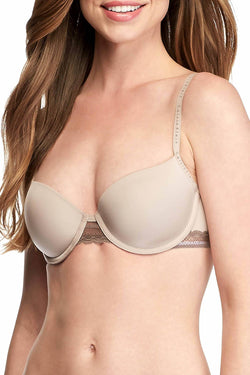 Calvin Klein Fresh-Taupe Signature Lace-Trim Demi Bra thumbnail 2