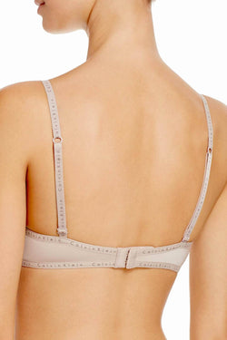 Calvin Klein Fresh-Taupe Signature Lace-Trim Demi Bra thumbnail 4