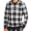 Calvin Klein Gingham Logo Sweatshirt Gray Plaid