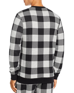 Calvin Klein Gingham Logo Sweatshirt Gray Plaid thumbnail 2
