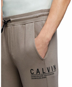 Calvin Klein Graphic Drawstring Logo Sweatpants Falcon thumbnail 3