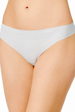 Calvin Klein Grey-Gaze Parallel-Lines Invisibles Thong thumbnail 4