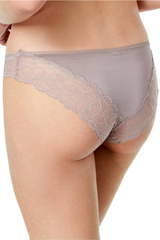 Calvin Klein Grey-Sand Seductive Comfort Lace-Waist Brief