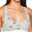 Calvin Klein Grey Scattered-Posey Modern-Cotton Racerback Bralette