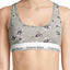 Calvin Klein Grey Scattered-Posey Modern-Cotton Racerback Bralette