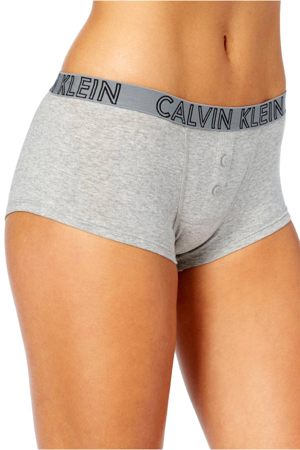 Calvin Klein Grey Ultimate Logo-Waist Boyshort