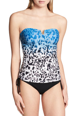 Calvin Klein Hardware Tankini Top in Deep Sea Ombre thumbnail 1