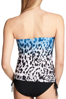 Calvin Klein Hardware Tankini Top in Deep Sea Ombre thumbnail 3