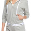 Calvin Klein Heather-Gray Modern Cotton-Blend Lounge Hoodie