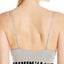 Calvin Klein Heather-Grey/Black Seamless Multi-Way Longline Logo Bralette