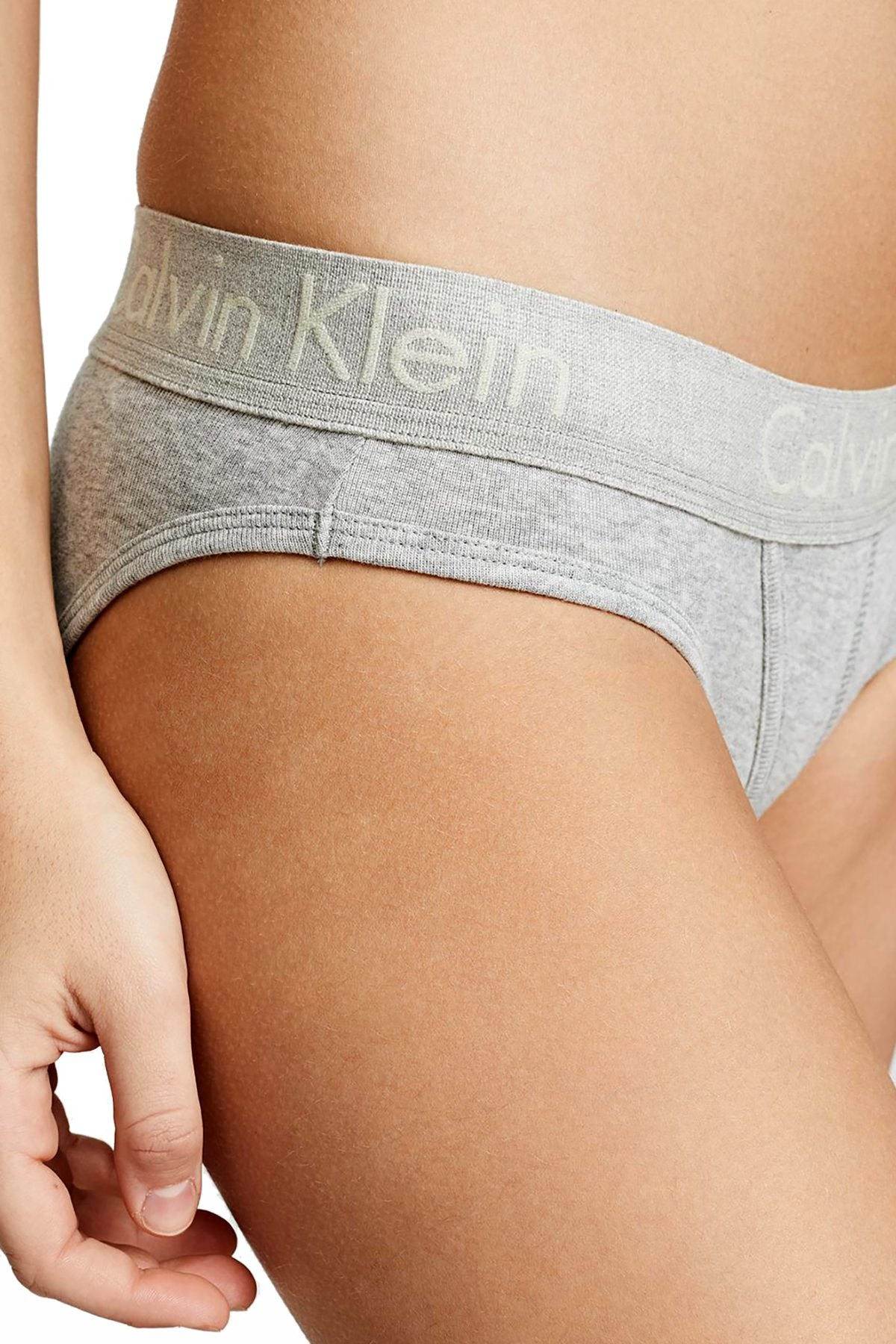 Calvin Klein Heather-Grey Body Bikini Panty