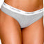 Calvin Klein Heather-Grey CK-One Logo Thong