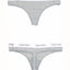 Calvin Klein Heather-Grey CK-One Logo Thong