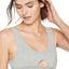Calvin Klein Heather-Grey Keyhole Body Unlined Bralette