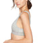Calvin Klein Heather-Grey Keyhole Body Unlined Bralette
