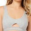 Calvin Klein Heather-Grey Keyhole Body Unlined Bralette
