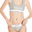 Calvin Klein Heather-Grey Logo Modern Bralette, Bikini & Hair Tie Set