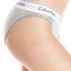 Calvin Klein Heather-Grey Logo Modern Bralette, Bikini & Hair Tie Set