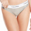 Calvin Klein Heather-Grey Logo Modern Bralette, Bikini & Hair Tie Set
