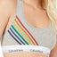 Calvin Klein Heather Grey Pride Limited Edition Modern Cotton Rainbow Bralette