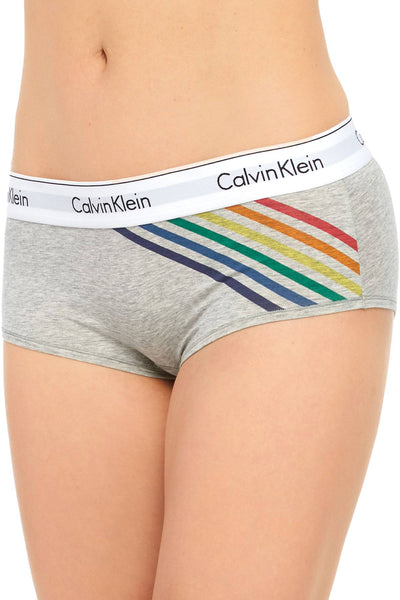 Calvin Klein Heather Grey Pride Limited Edition Rainbow Boyshort