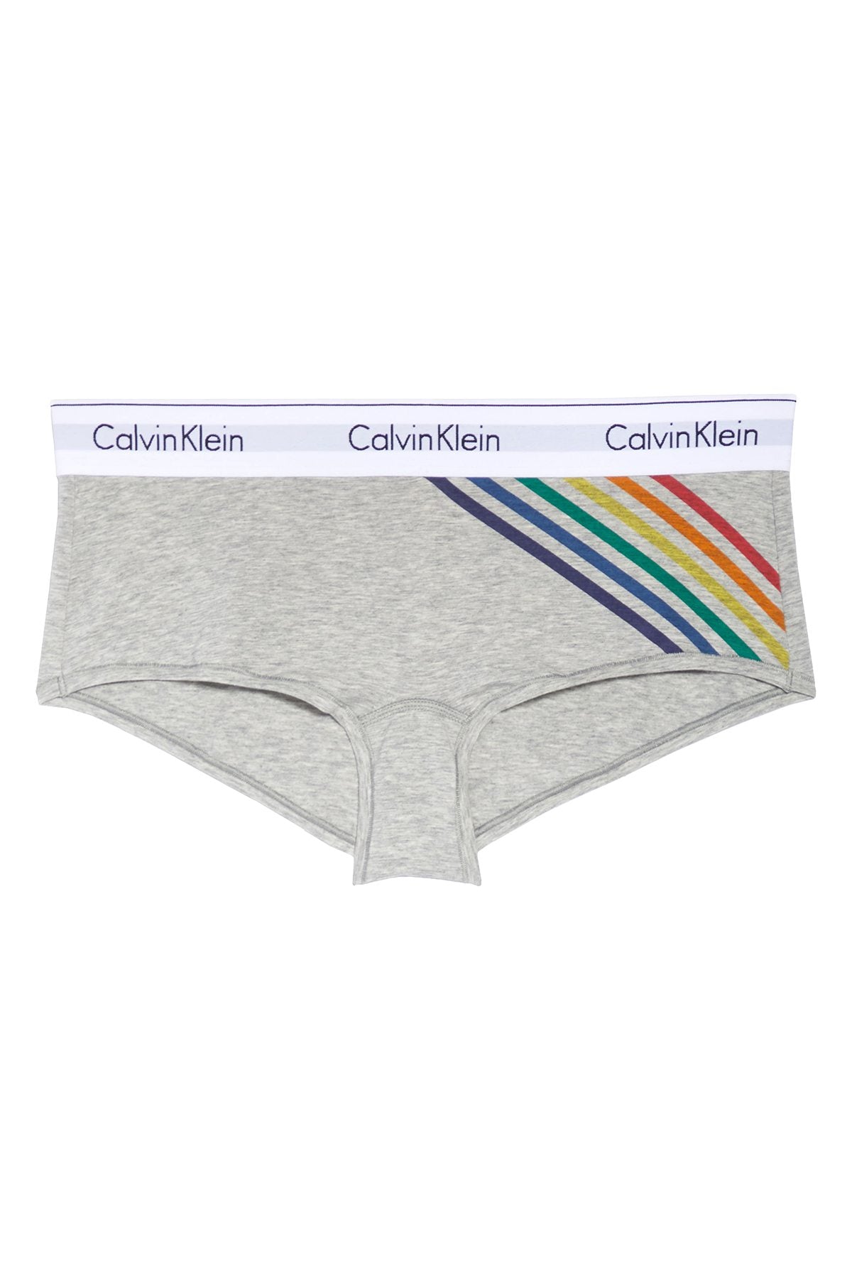 Calvin Klein Heather Grey Pride Limited Edition Rainbow Boyshort