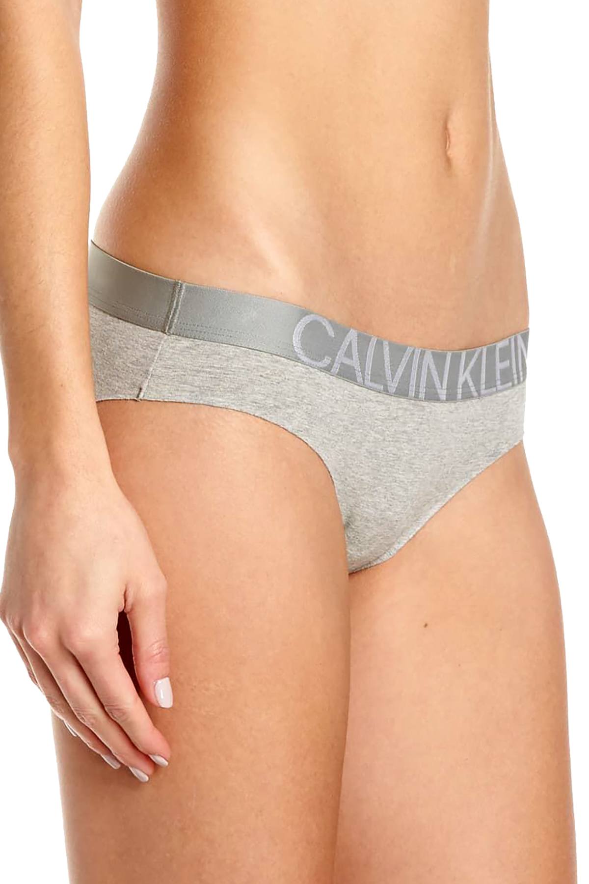 Calvin Klein Heather Grey Statement 1981 Cotton Bikini