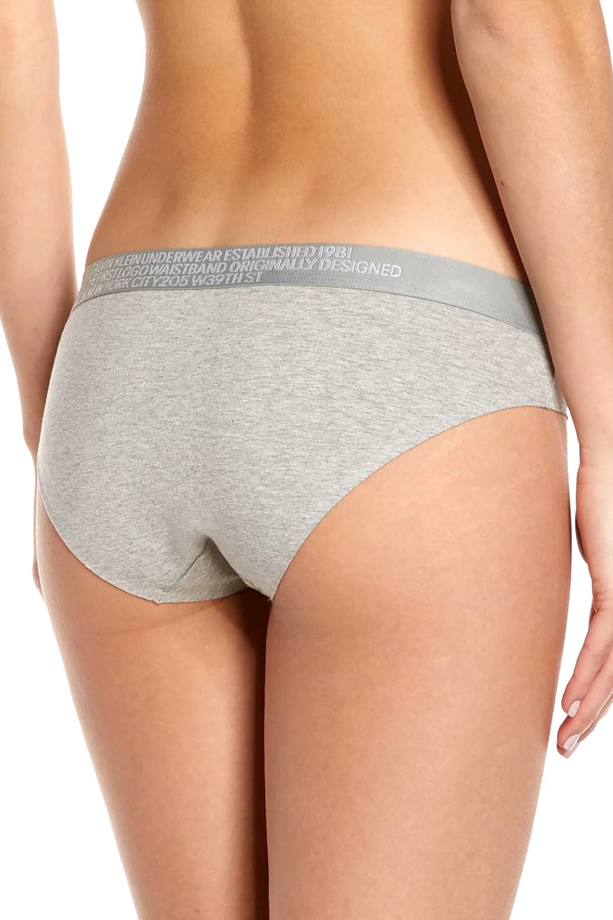 Calvin Klein Heather Grey Statement 1981 Cotton Bikini