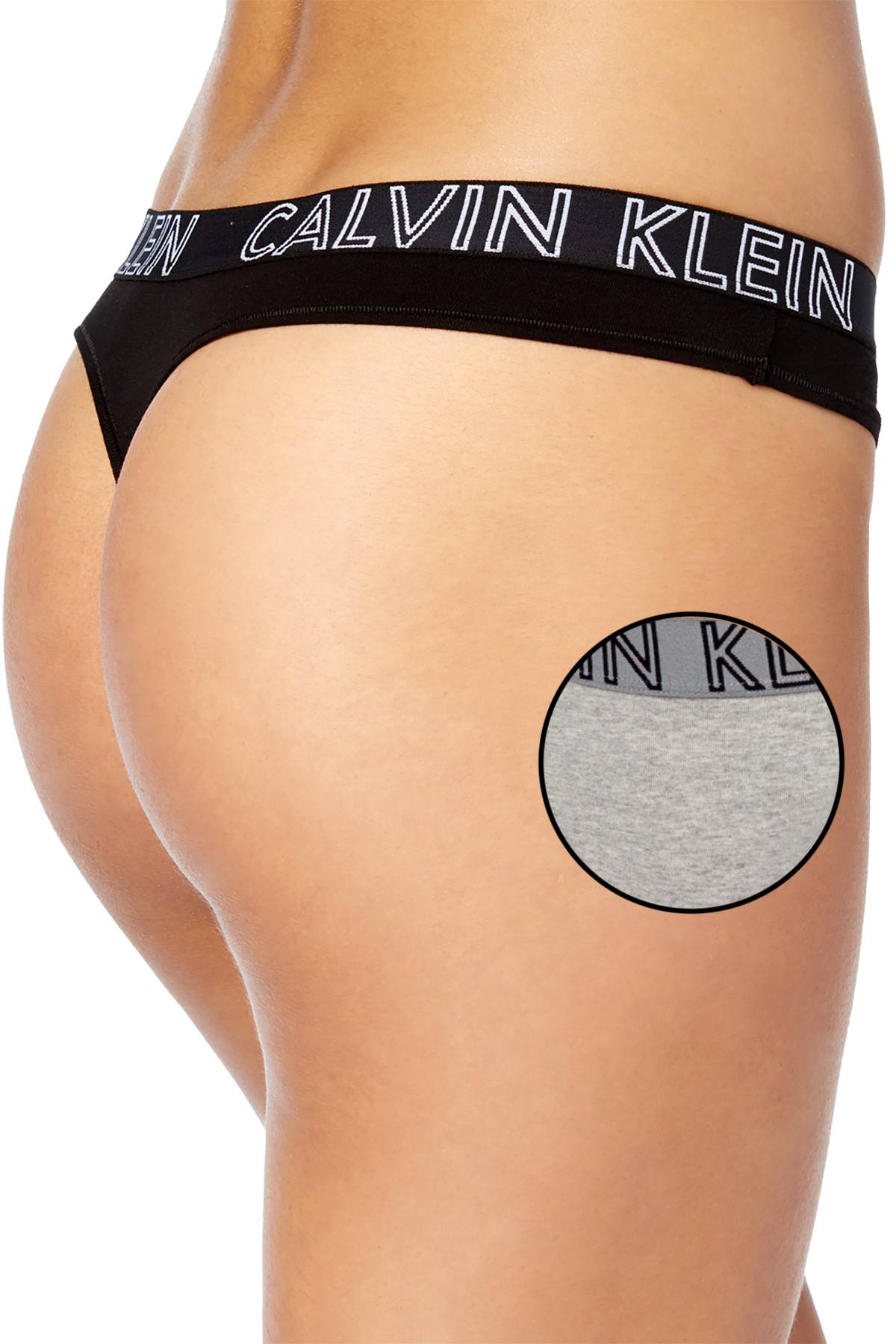 Calvin Klein Heather Grey Ultimate Logo-Waist Thong