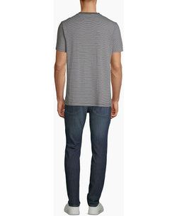 Calvin Klein Heather Stripe Crewneck T-shirt Dark Cliff Heather Combo thumbnail 2