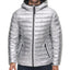 Calvin Klein Hooded Packable Down Jacket Silver