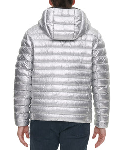 Calvin Klein Hooded Packable Down Jacket Silver thumbnail 2
