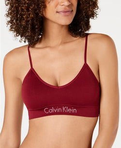 Calvin Klein Horizon Seamless Padded Bralette in Cranberry thumbnail 2