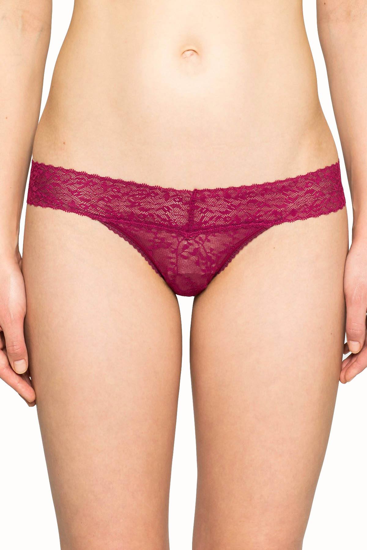 Calvin Klein Indulge-Plum Bare Lace Thong