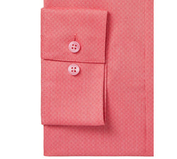 Calvin Klein Infinite Color Slim-fit Non-iron Performance Stretch Cooling Geo Dress Shirt Red thumbnail 3