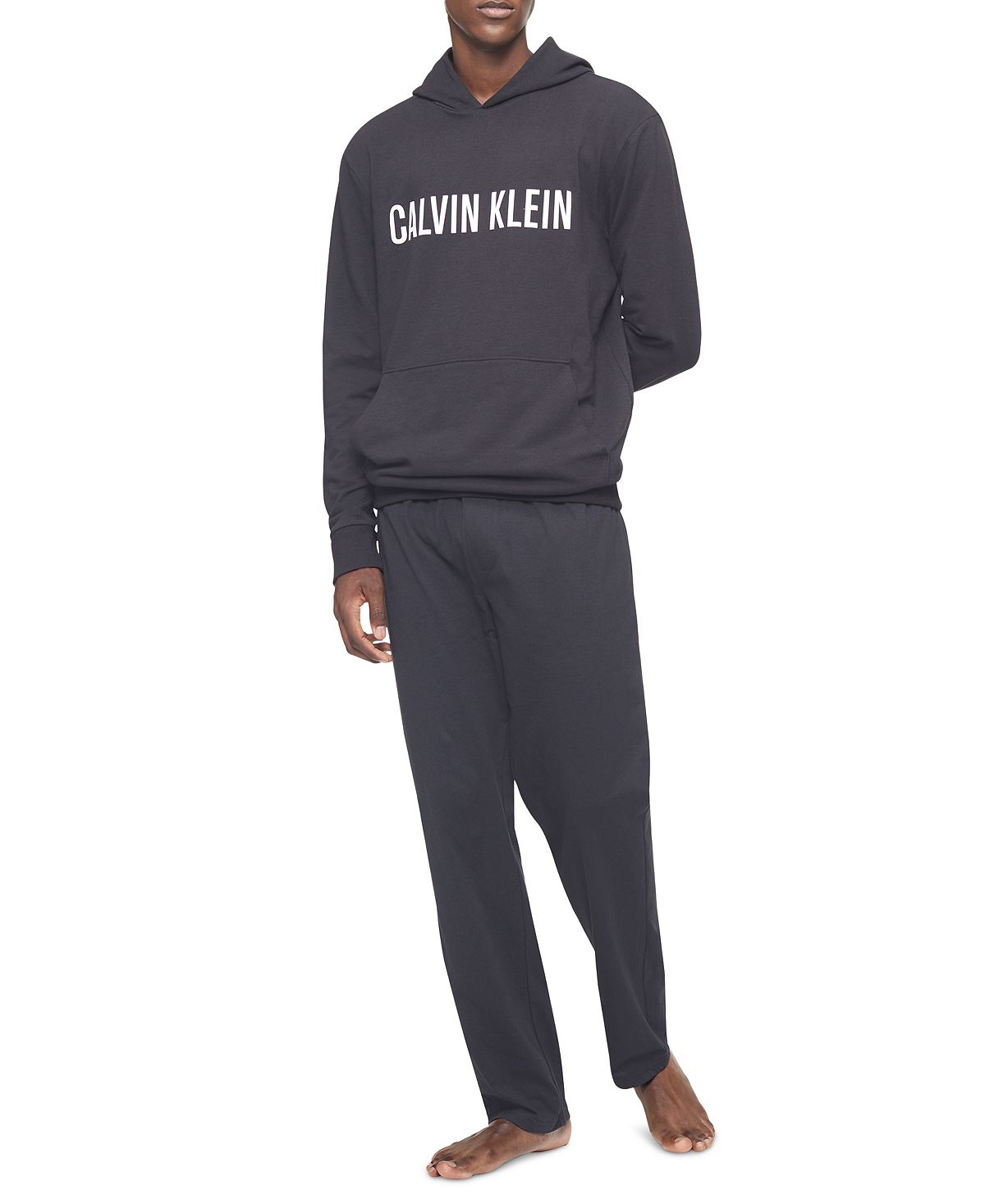 Calvin Klein Intense Power Logo Pajama Hoodie Black