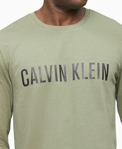 Calvin Klein Intense Power Logo Sleep Sweatshirt Olive thumbnail 2