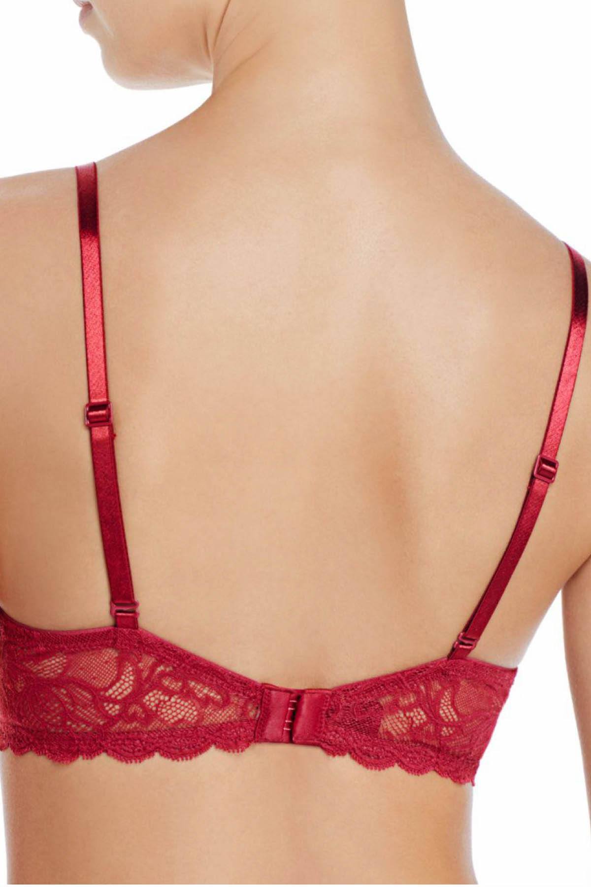 Calvin Klein Intoxicate-Red Seductive Comfort Lace Demi Lift Convertible Bra