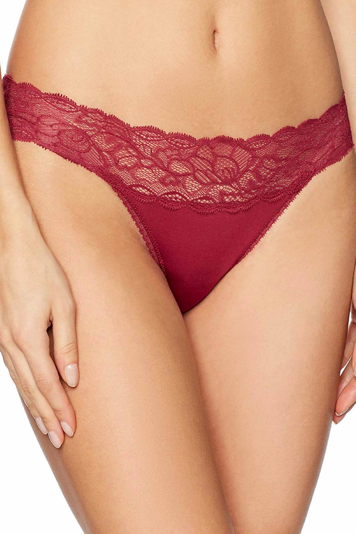 Calvin Klein Intoxicate-Red Seductive Comfort Lace-Waist Brief