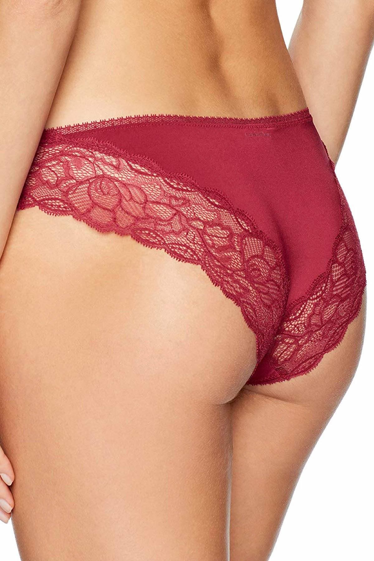 Calvin Klein Intoxicate-Red Seductive Comfort Lace-Waist Brief