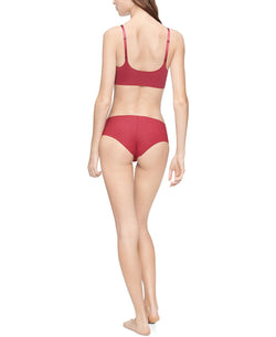 Calvin Klein Invisibles Comfort Lightly Lined Triangle Bralette Qf5753 Rebellious thumbnail 2
