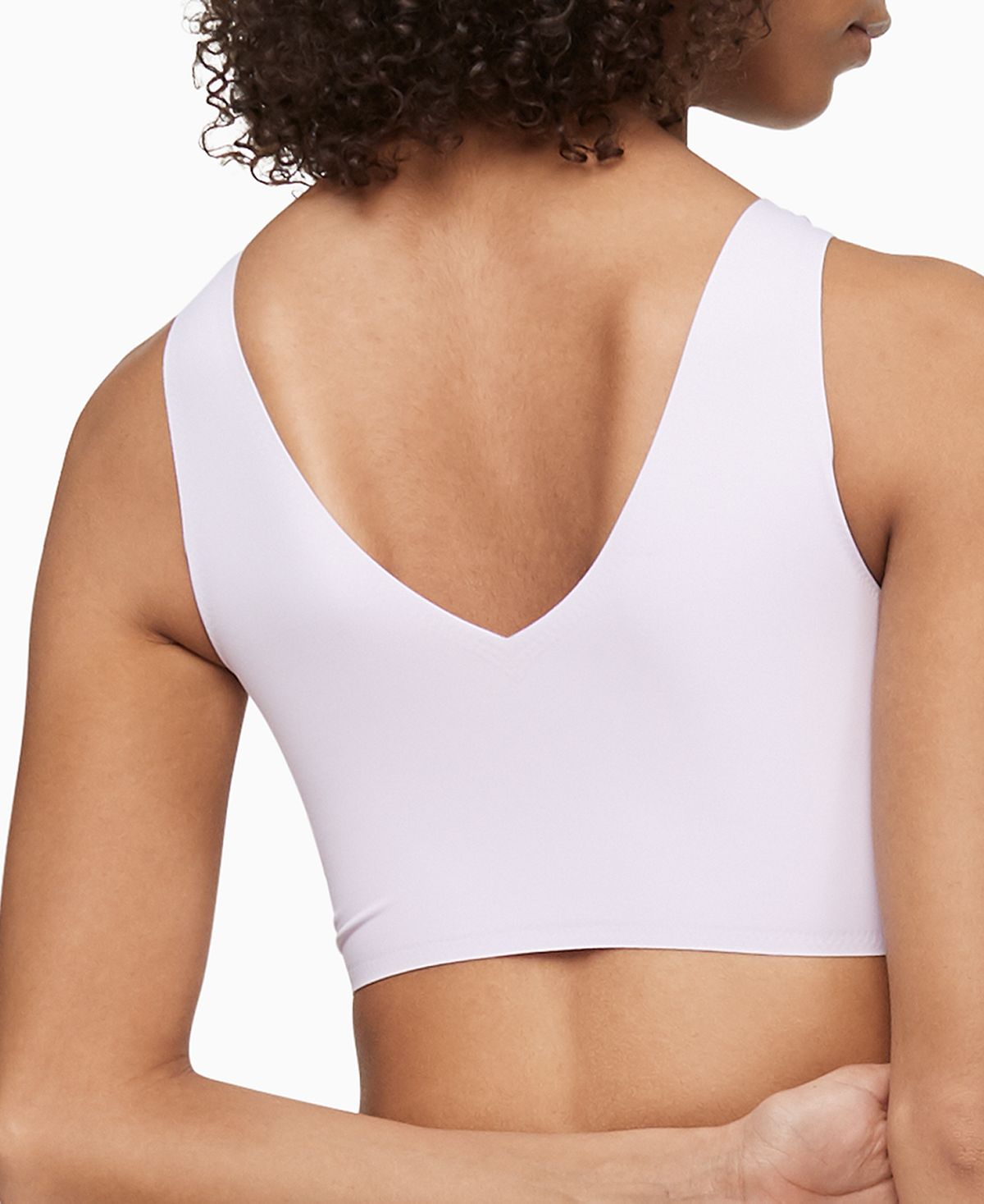 Calvin Klein Invisibles Comfort V-neck Comfort Bralette Qf4708	 Ambiant Lavendar