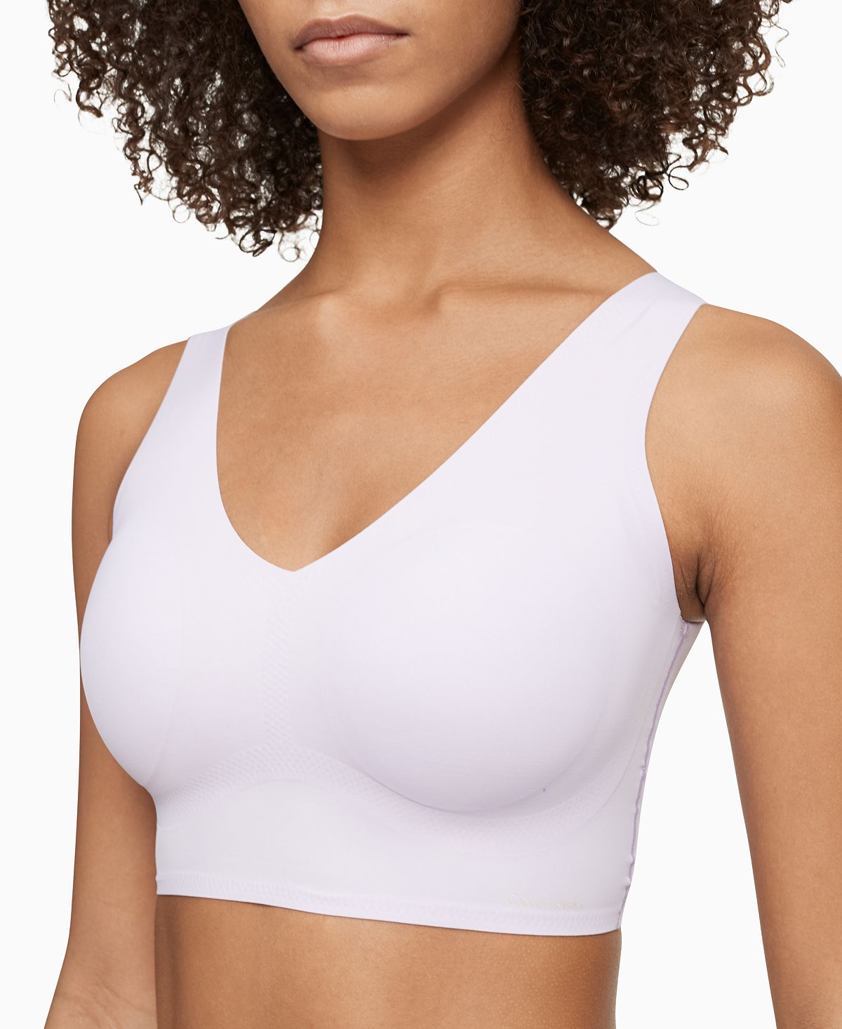 Calvin Klein Invisibles Comfort V-neck Comfort Bralette Qf4708	 Ambiant Lavendar