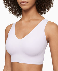 Calvin Klein Invisibles Comfort V-neck Comfort Bralette Qf4708	 Ambiant Lavendar thumbnail 3