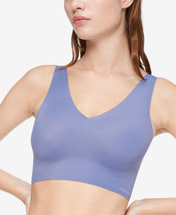 Calvin Klein Invisibles Comfort V-neck Comfort Bralette Qf4708	 Bleached Denim thumbnail 3
