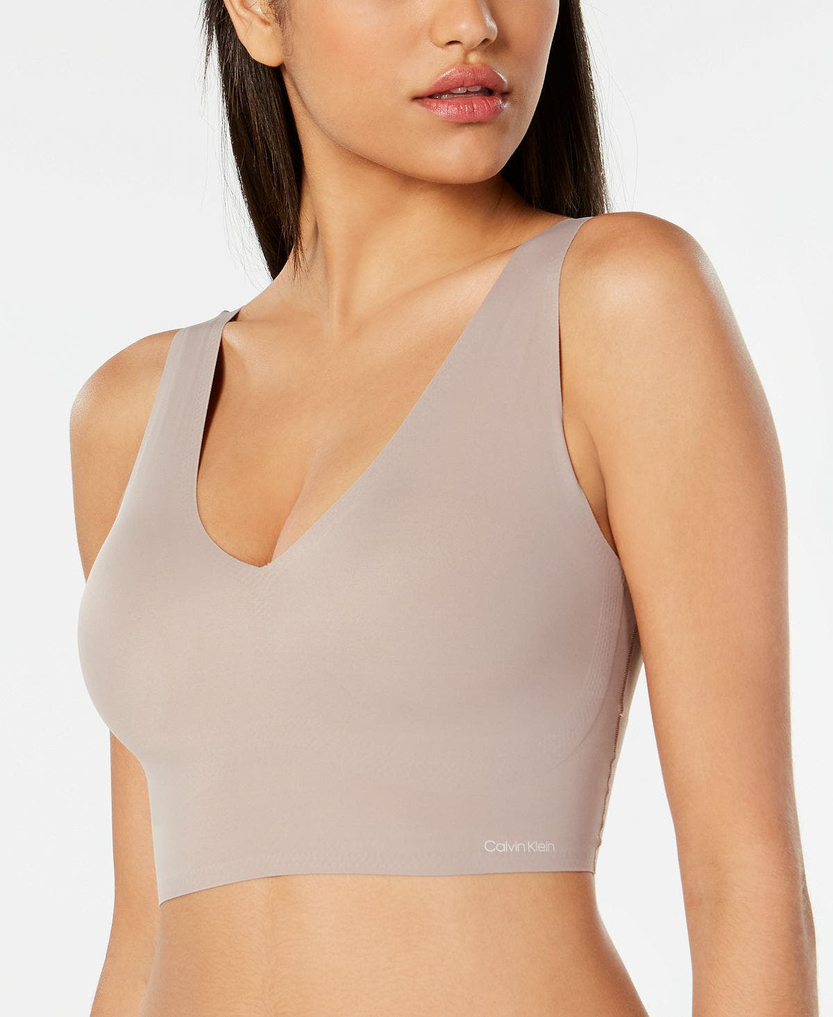 Calvin Klein Invisibles Comfort V-neck Comfort Bralette Qf4708	 Josephine (Nude 4)